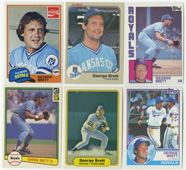 1980’s Topps and Assorted Brands George Brett Collection- (735) Total Cards